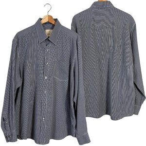 Tommy Bahama Jeans Striped Button Down Shirt Men's XL Blue Preppy Dad Coastal